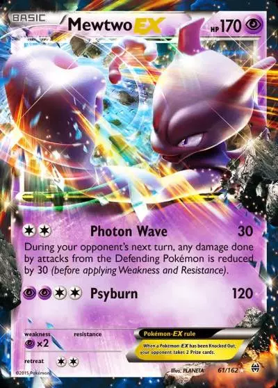 Mewtwo-EX 61/162 BREAKthrough Pokemon card