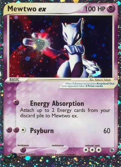 Mewtwo ex 101/109 Ruby & Sapphire Pokemon card