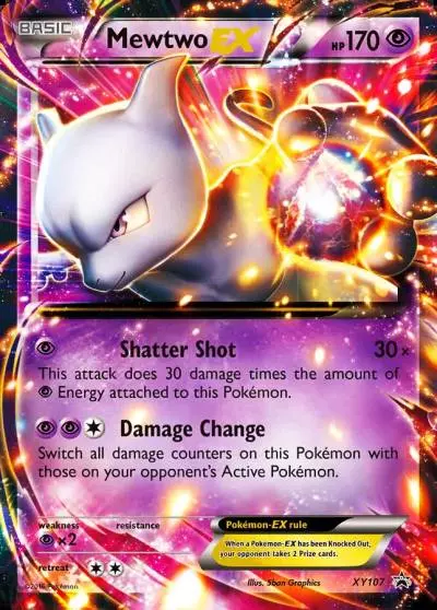 Mewtwo-EX XY107/211 XY Black Star Promos Pokemon card