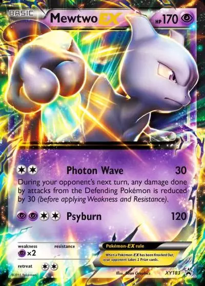 Mewtwo-EX XY183/211 XY Black Star Promos Pokemon card