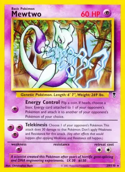 Mewtwo 29/110 Legendary Collection Pokemon card