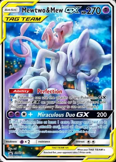 Mewtwo & Mew-GX SM191/248 SM Black Star Promos Pokemon card