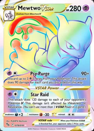Mewtwo VSTAR 79/78 Pokémon GO Pokemon card