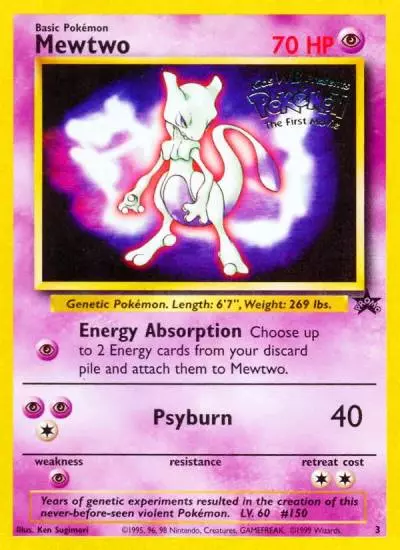Mewtwo 3/53 Wizards Black Star Promos Pokemon card