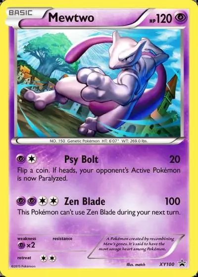 Mewtwo XY100/211 XY Black Star Promos Pokemon card