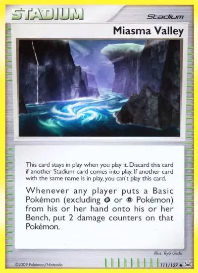 Miasma Valley 111/127 Platinum Pokemon card