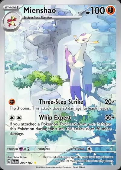 Mienshao 200/182 Paradox Rift Pokemon card