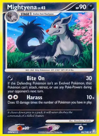 Mightyena 66/146 Legends Awakened Pokemon card