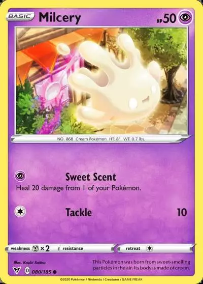 Milcery 80/185 Vivid Voltage Pokemon card