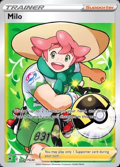 Milo TG27/30 Astral Radiance Trainer Gallery Pokemon card