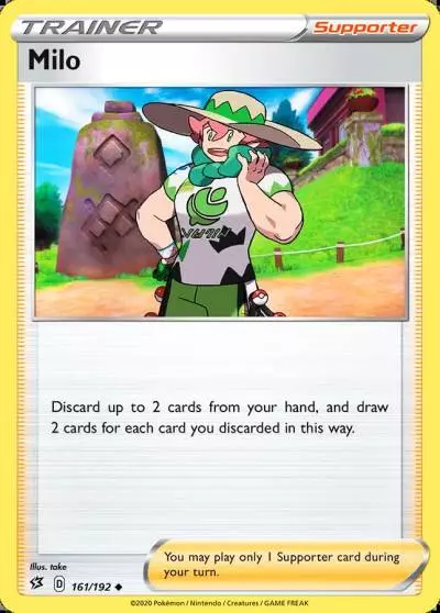 Milo 161/192 Rebel Clash Pokemon card
