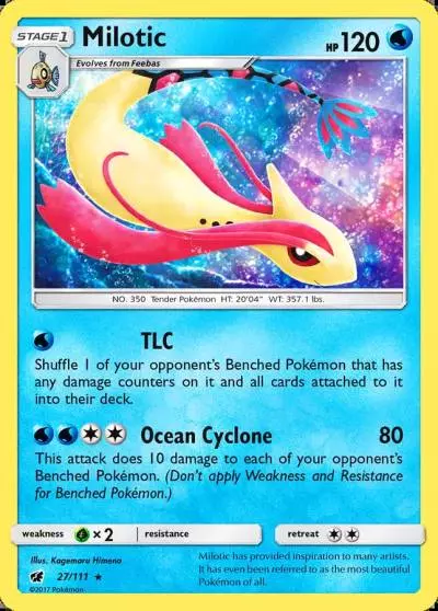 Milotic 27/111 Crimson Invasion Pokemon card