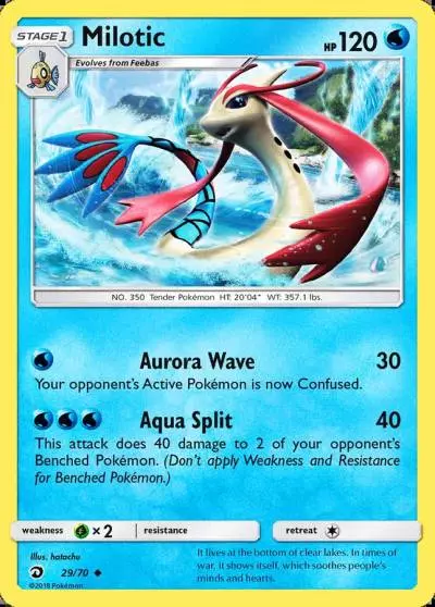 Milotic 29/70 Dragon Majesty Pokemon card