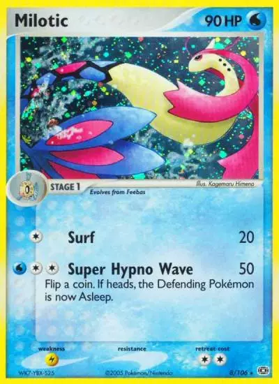 Milotic 8/106 Emerald Pokemon card