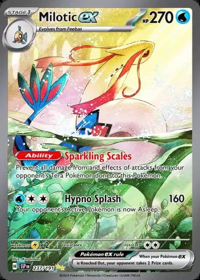 Milotic ex 237/191 Surging Sparks Pokemon card