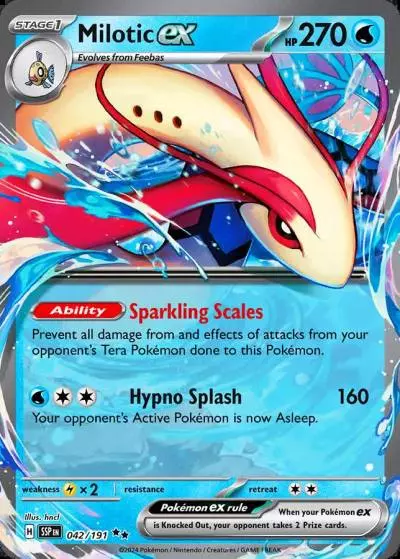Milotic ex 42/191 Surging Sparks Pokemon card