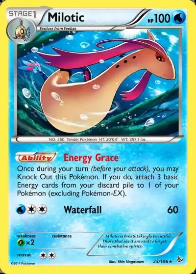 Milotic 23/106 Flashfire Pokemon card