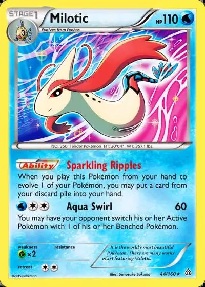Milotic 44/160 Primal Clash Pokemon card