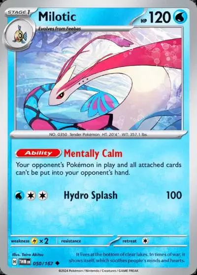Milotic 50/167 Twilight Masquerade Pokemon card