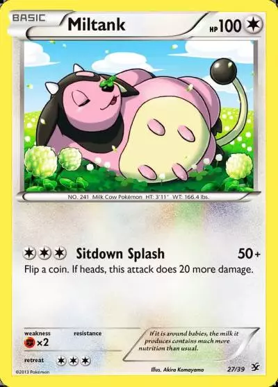 Miltank 27/39 Kalos Starter Set Pokemon card