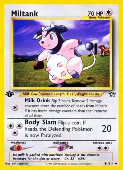Miltank 41/111 Neo Genesis Pokemon card