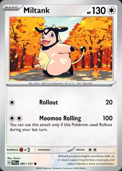Miltank 81/131 Prismatic Evolutions Pokemon card