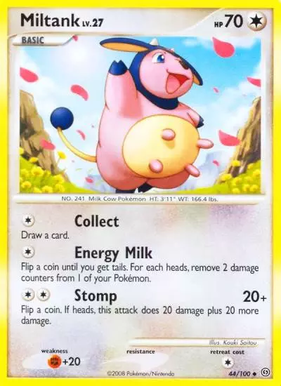 Miltank 44/100 Stormfront Pokemon card
