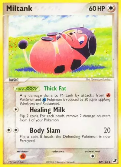Miltank 42/115 Unseen Forces Pokemon card