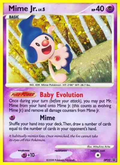 Mime Jr. DP22/56 DP Black Star Promos Pokemon card