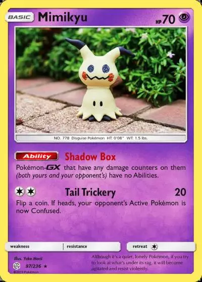 Mimikyu 97/236 Cosmic Eclipse Pokemon card