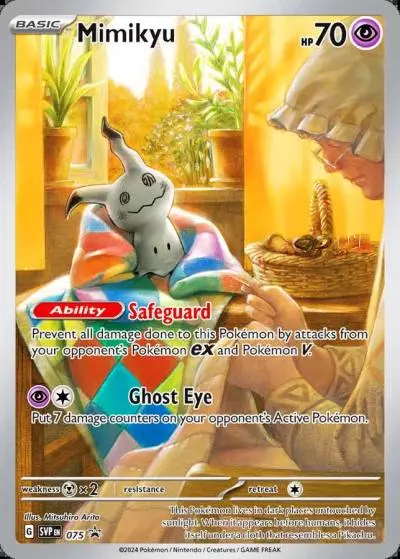 Mimikyu 75/165 Scarlet & Violet Black Star Promos Pokemon card