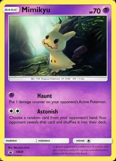 Mimikyu SM29/248 SM Black Star Promos Pokemon card