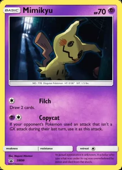 Mimikyu SM99/248 SM Black Star Promos Pokemon card