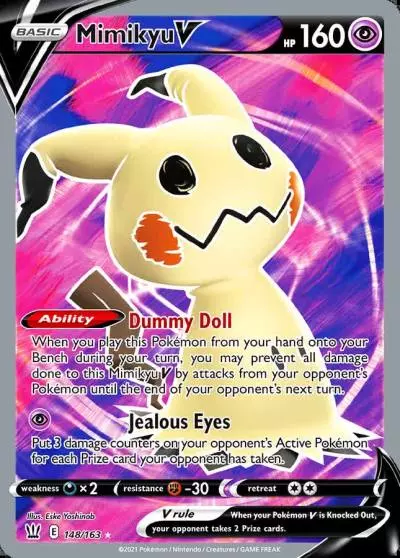 Mimikyu V 148/163 Battle Styles Pokemon card