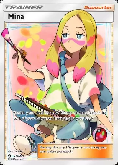 Mina 211/214 Lost Thunder Pokemon card