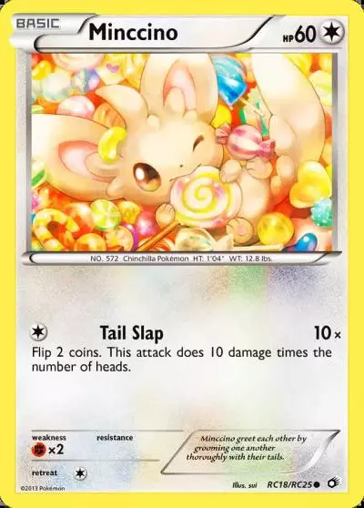 Minccino RC18/113 Legendary Treasures Pokemon card