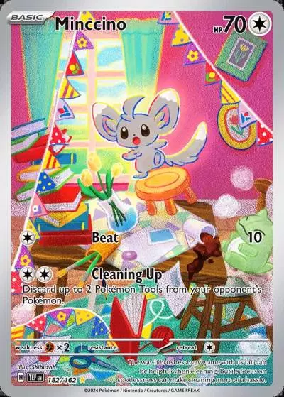 Minccino 182/162 Temporal Forces Pokemon card