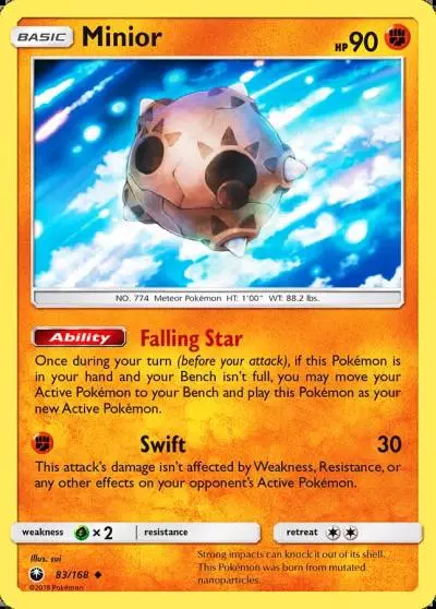 Minior 83/168 Celestial Storm Pokemon card