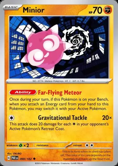 Minior 99/182 Paradox Rift Pokemon card