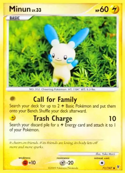 Minun 71/147 Supreme Victors Pokemon card