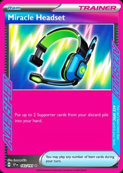 Miracle Headset 183/191 Surging Sparks Pokemon card