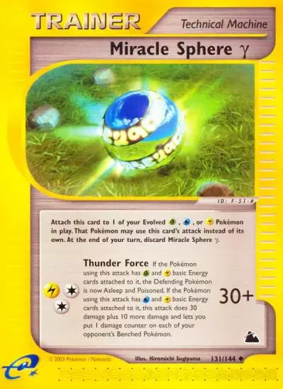Miracle Sphere γ 131/144 Skyridge Pokemon card