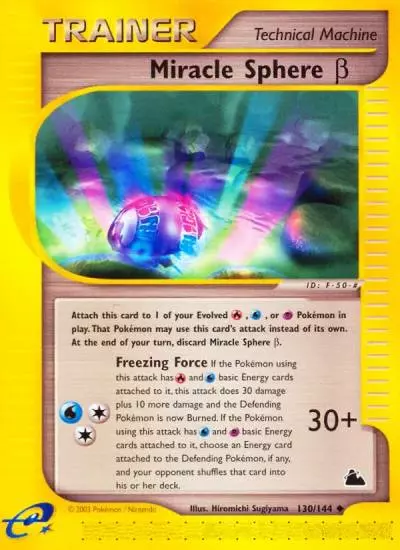 Miracle Sphere β 130/144 Skyridge Pokemon card