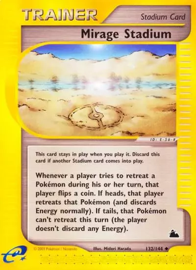 Mirage Stadium 132/144 Skyridge Pokemon card