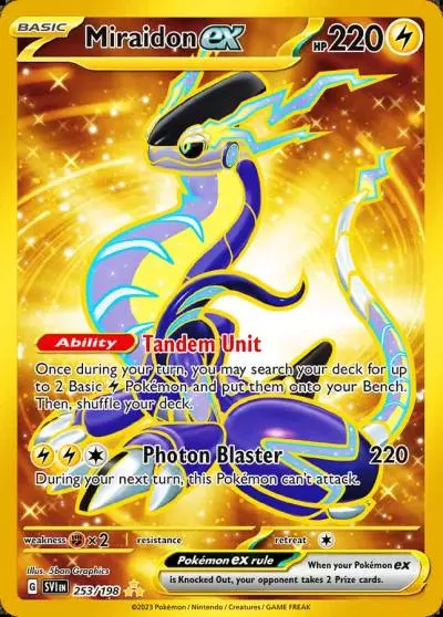 Miraidon ex 253/198 Scarlet & Violet Pokemon card