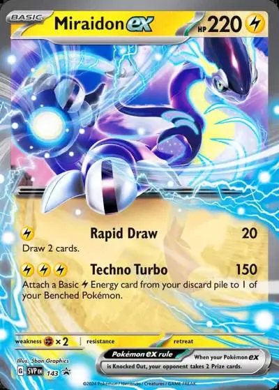 Miraidon ex 143/165 Scarlet & Violet Black Star Promos Pokemon card
