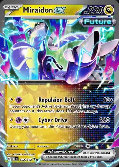 Miraidon ex 122/162 Temporal Forces Pokemon card
