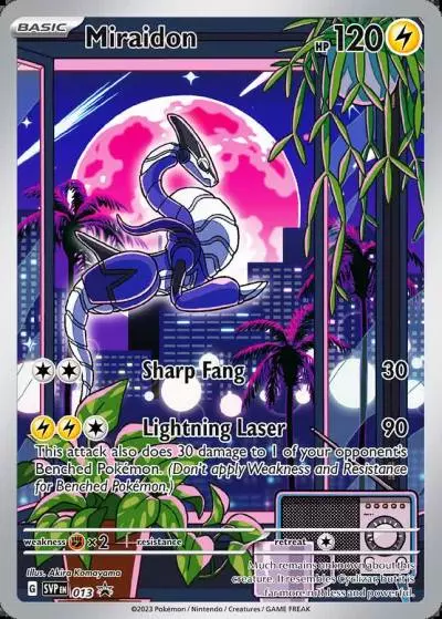 Miraidon 13/165 Scarlet & Violet Black Star Promos Pokemon card