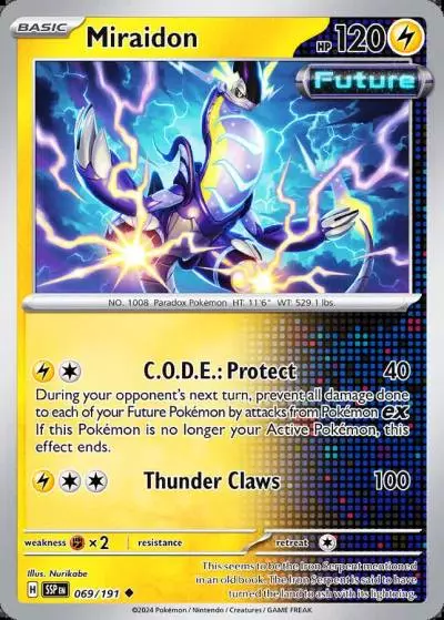 Miraidon 69/191 Surging Sparks Pokemon card