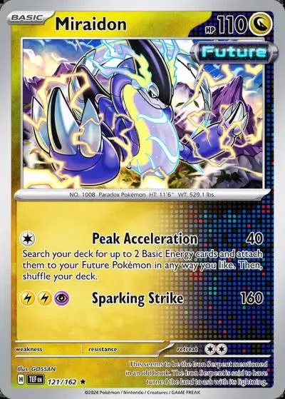 Miraidon 121/162 Temporal Forces Pokemon card